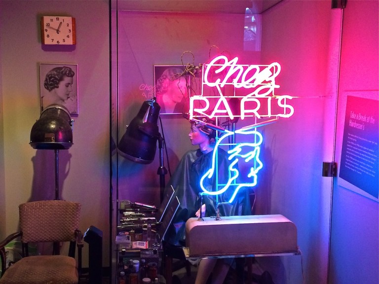 Chez Paris Neon Sign on display at Museum of Vancouver Chez Paris Neon Sign on display at Museum of Vancouver