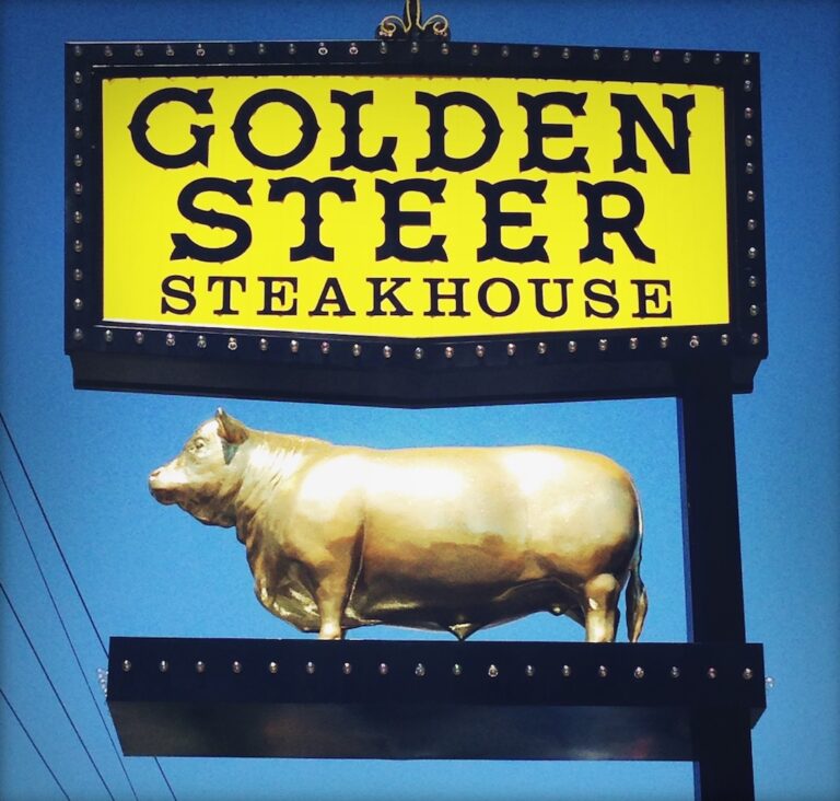 The Golden Steer sign 1 768x732